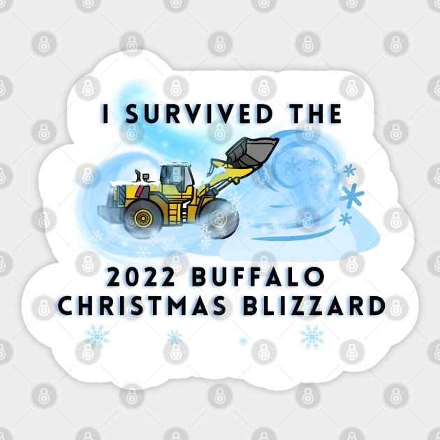 I SURVIVED THE BUFFALO 2022 CHRISTMAS BLIZZARD Sticker by EmoteYourself